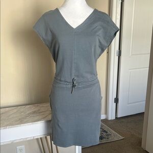 Patagonia Gray V-Neck Dress organic cotton